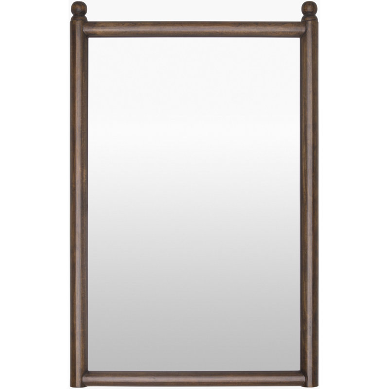 Daneeka Mirror, Pine, Dark Brown Wood