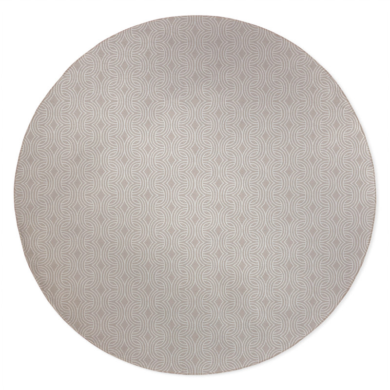 Child Lock Non-Slip Outdoor Rug, Round 5'