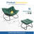 Light Green Egg Rocking Chair With Ottoman, All-Weather Wicker Lounge & Cushions-839680999-839681003