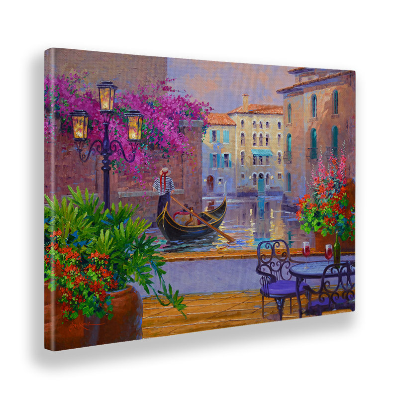 Romantic Reflections In Venice by Mikki Senkarik - Print on Plastic / Acrylic, Wrapped Canvas, 50cm H x 70cm W