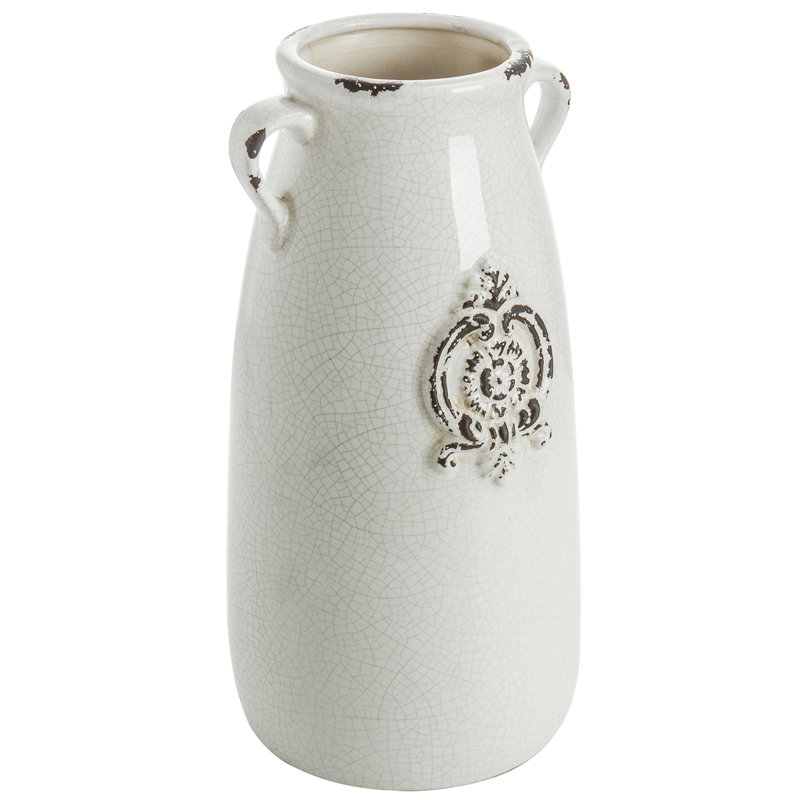 27.9cm Ceramic Table Vase, White