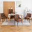 Chaises de salle à manger, chaises de salle à manger de style Mid-Century, chaises de salle à manger en similicuir avec tige de traction arrière-959744043
