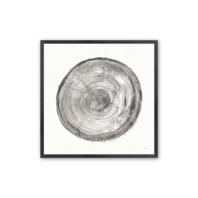 Anneaux du temps IV, reproduction sur toile, H 13,75 po x l 13,75 po, Impression encadrée sans passe-partout, Zinc patiné