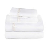 Infinity Scroll Embroidered Certified Egyptian Cotton 1000 Thread Count Bed Sheet Set