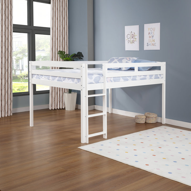 Alique Kids Loft Bed, Full, White