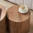 2-Pieces Round Wooden Nesting Coffee Table-1210383085