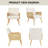 Modern Rattan Armchair with Solid Rubber Wood Legs, Natural Cane Armrests, 25D High-Density Foam Seat, 23L*23W*31.5H, Eco-Friendly Finish, Used as Dining Chair, Reading Chair, Terrace chair, etc.-101336712