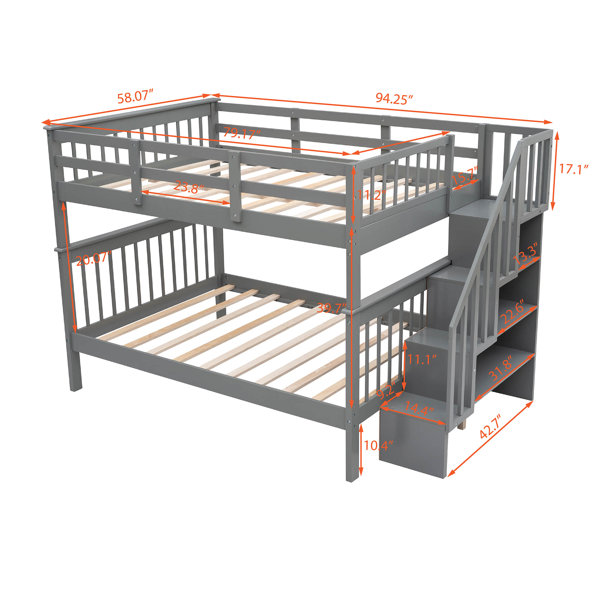Kemper Kids Full Over Full Bunk Bed