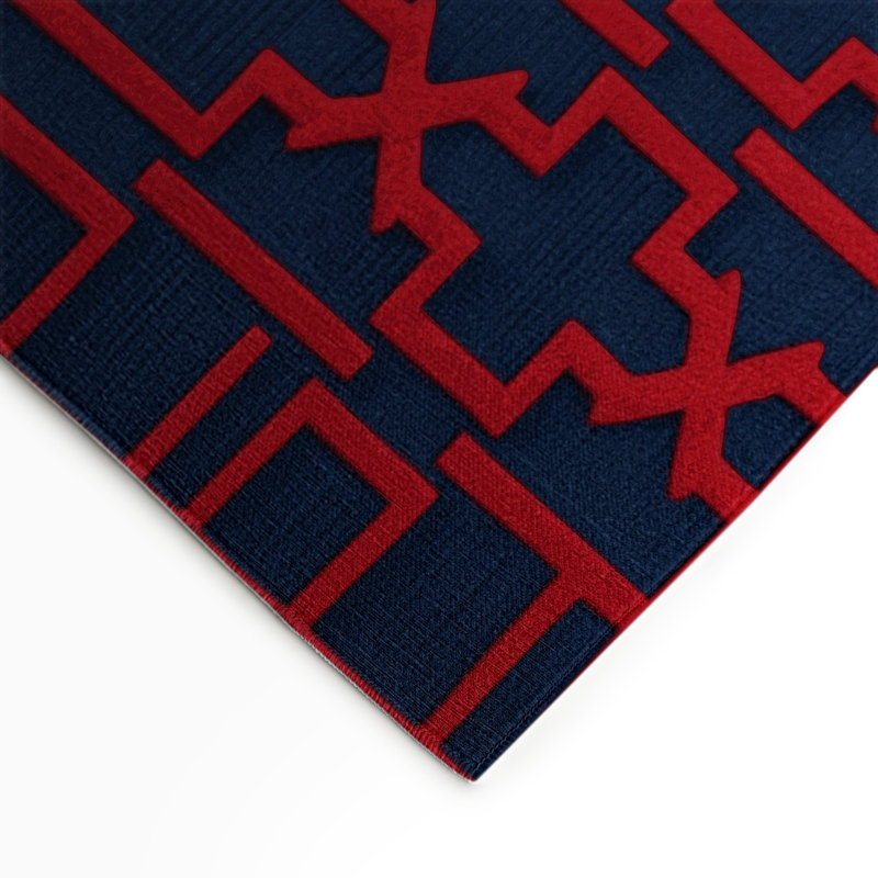 Tapis bleu intérieur et extérieur Trellis, Rectangle 9 pi x 12 pi
