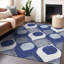 Tapis bleu marine de qualité supérieure lavable à la machine-852036020