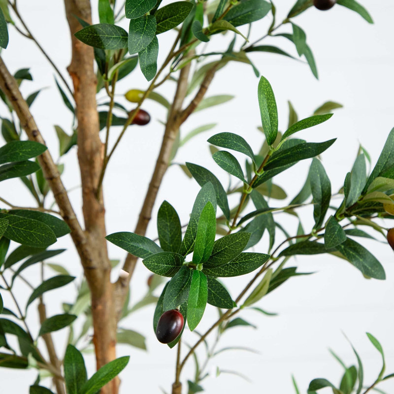 Artificial Olive Tree with Natural Trunk