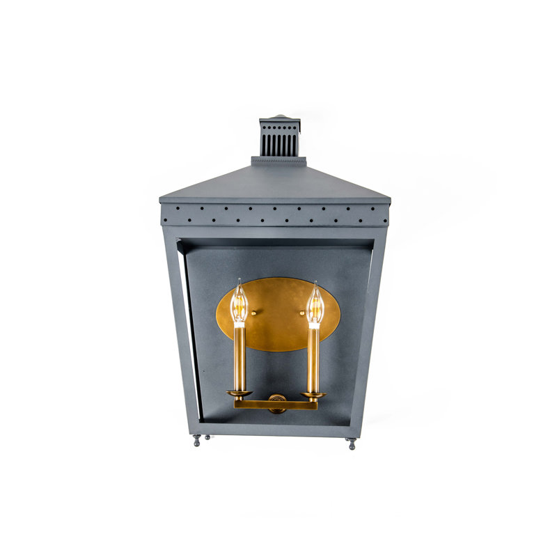 Applique murale 2 lumières Midnight Manor - Zinc noirci / bronze antique
