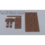 L'ensemble de table de salle à manger 11 pièces comprend une table rectangulaire amovible et 10 chaises rembourrées en tissu kaki foncé-1218732833-1218732847-1306608968