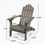 Chaise Adirondack pliable en bois d'acacia-102413767