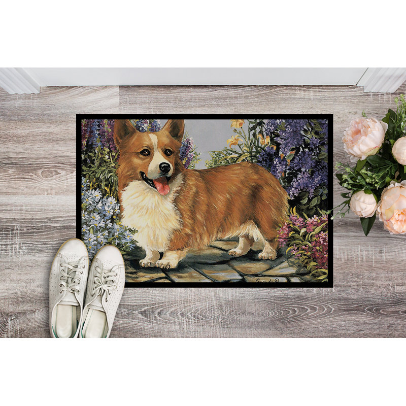 Tapis intérieur ou extérieur Westie A Winter's Night 24X36 PPP3276JMAT_Dog, Corgi Jardin Georgi