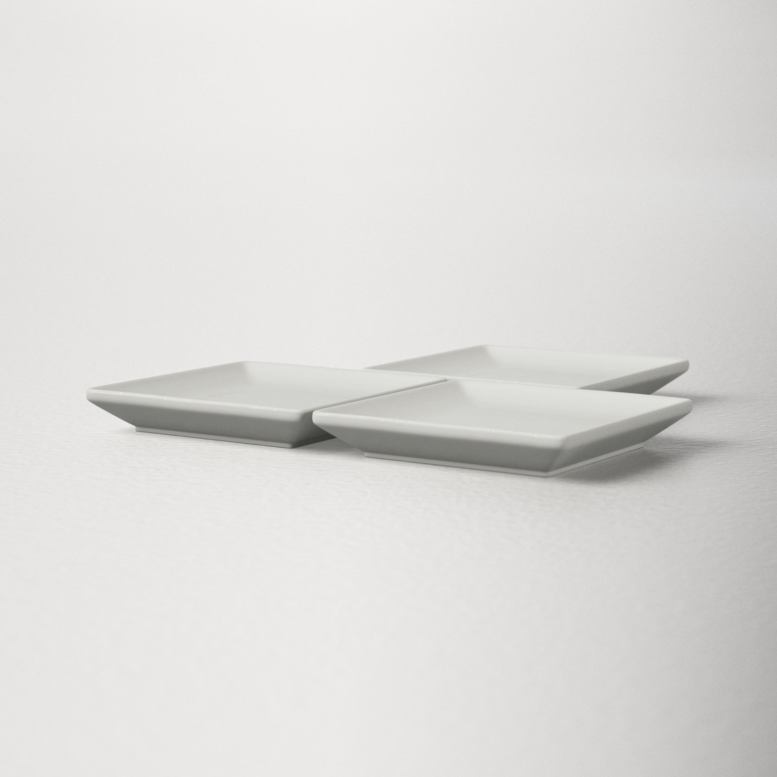 Borgen Square Condiment Server, Old Silver