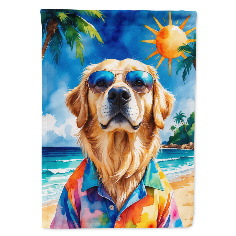 Drapeau de la maison esquimau américain, Golden retriever