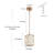 1 - Light Gold Single Pendant