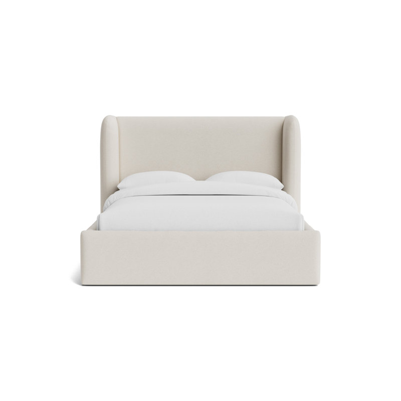 Niles 48 Floating Rail Bed, Queen, Performance Boucle - Cream