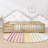 Wooden Low-Floor Bed With Enclosed Fence Design And Door-139429426-139429455