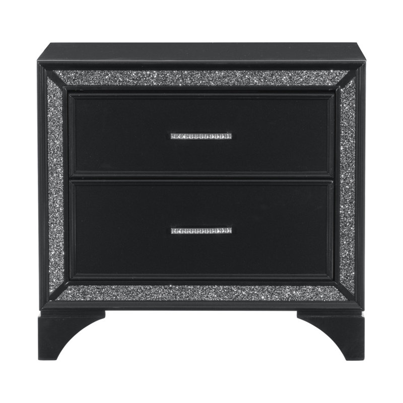 Table de chevet Krete, Noir