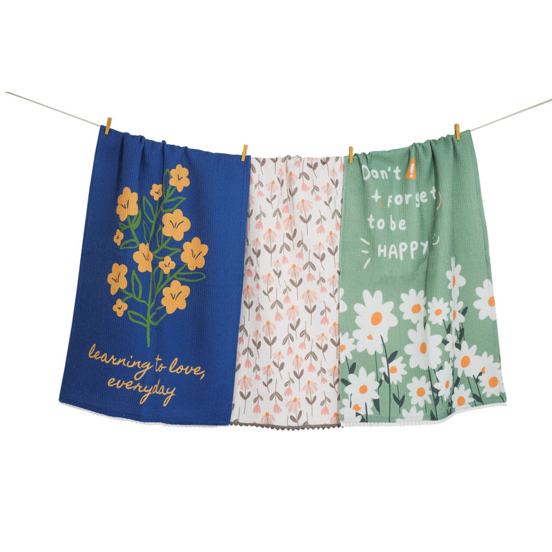 The Good Vibes Botanical Kitchen Towel Set