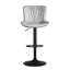 Swivel Upholstered Adjustable Height Counter Stool with Metal Frame-92070223
