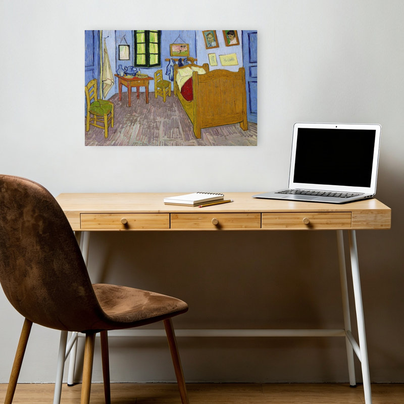 Chambre à coucher à Arles, troisième version, septembre 1889, impression d'art classique de paysage coloré et vibrant