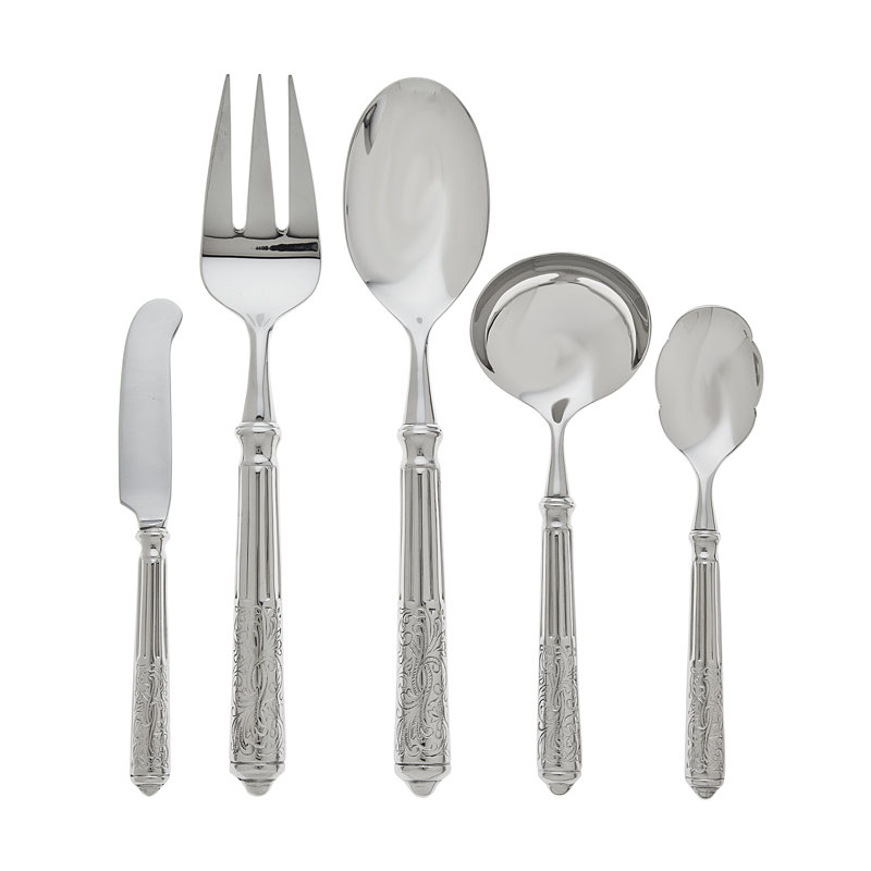 Amalfi 5 - Piece Stainless Steel Hostess Set