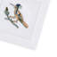 Bird Motif Embroidered Linen Cocktail Napkins