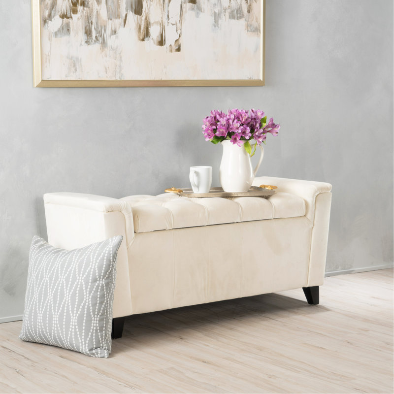 Banc de rangement à bras