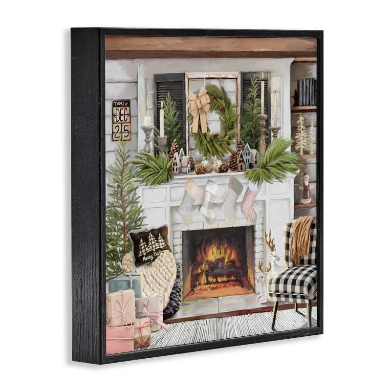 Giclée encadrée, décorée par Nicky Boehme, H 17 po x l 17 po, Giclée encadrée noir minuit