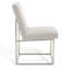 Chaise d'appoint rembourrée en acier inoxydable Athens-1213203037-1208173591