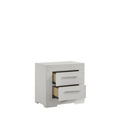 Seok 2-Drawer Nightstand