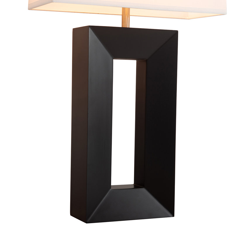 Lampe de table sur pied Julie, Ébène