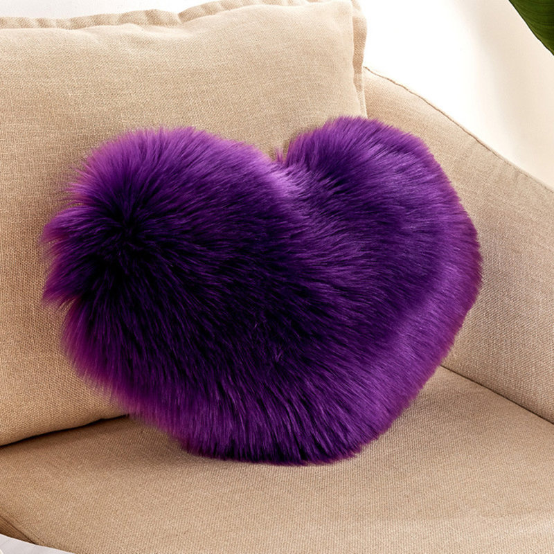 Coussin décoratif en forme de cœur