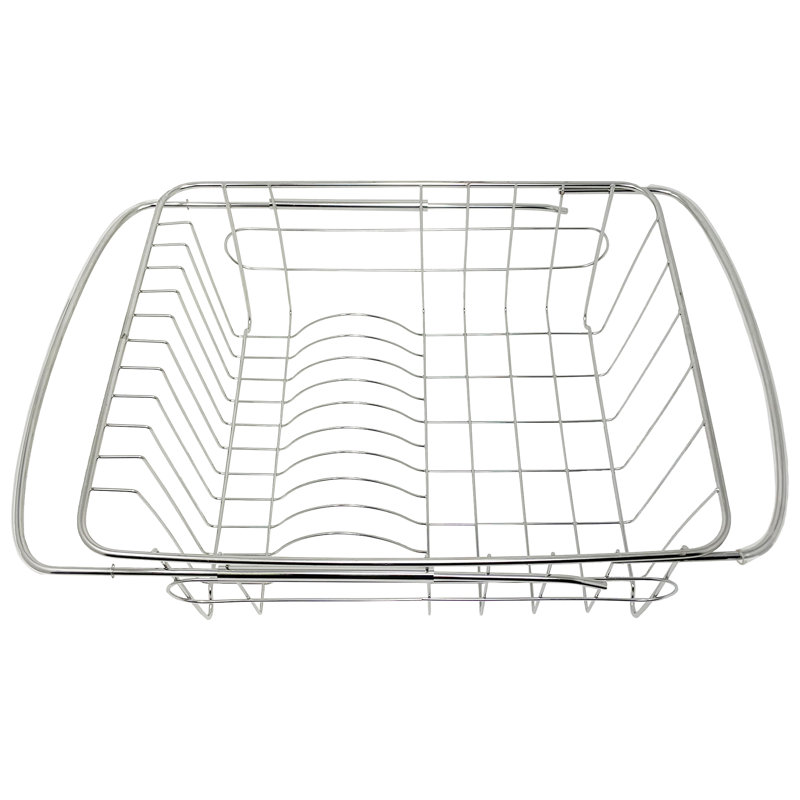 Égouttoir à vaisselle extensible réglable en acier inoxydable