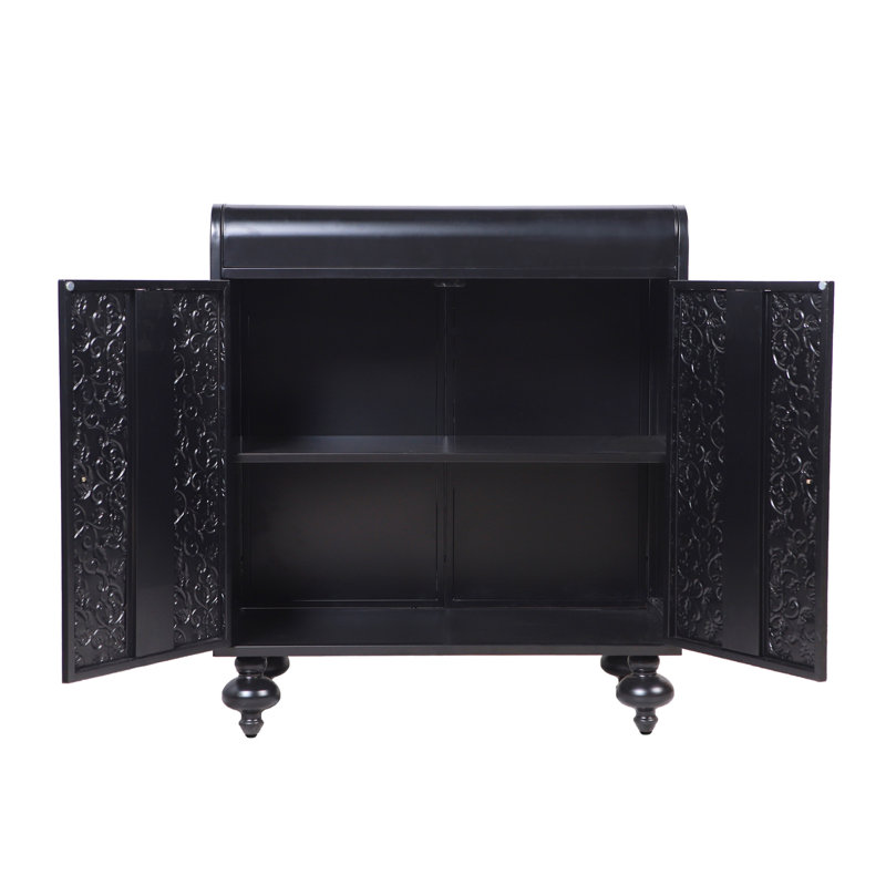 Armoire décorative Art avec 2 portes, armoire buffet avec rangement, armoire de rangement décorative patinée pour différentes pièces