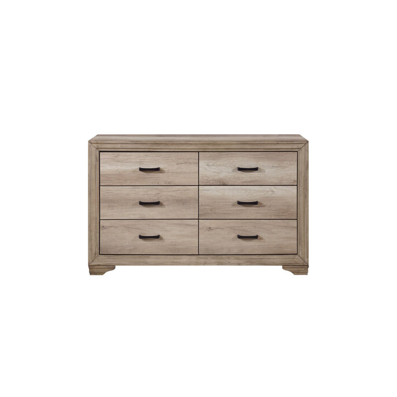 Ensemble de chambre à coucher Buchanan, Grand, 5 pièces : table de chevet, Coffre, Lit, commode,