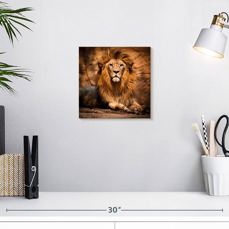 Crowle Safari Lion, 10" H x 10" W