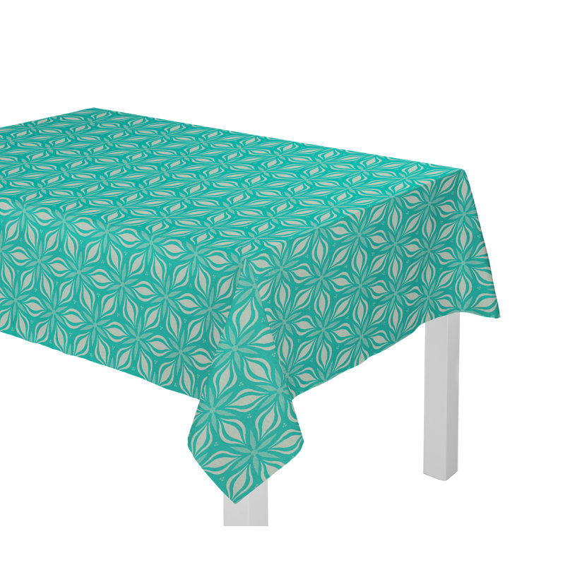 Comfrey Tablecloth, Petrol, 145cm W x 220cm L
