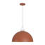 1-Light Simple Design Colorful Dome Pendant Light with Adjustable Height-127149933