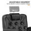 Fauteuil barbier à hauteur réglable avec appui-tête amovible, fauteuil de salon inclinable et pivotant à 360 degrés