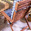 Bean Bag Bazaar Geometric Outdoor High Back Seat Pad-1650485870