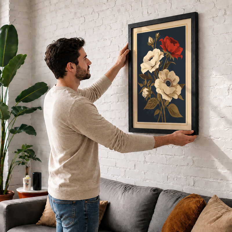 Florals Botanical - Framed Print, Unframed, A1 - 84.1 x 59.4 cm