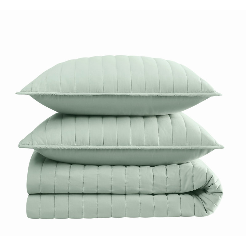 Cotton Standard Quilt, Chalk, King Quilt + 2 Standard Shams