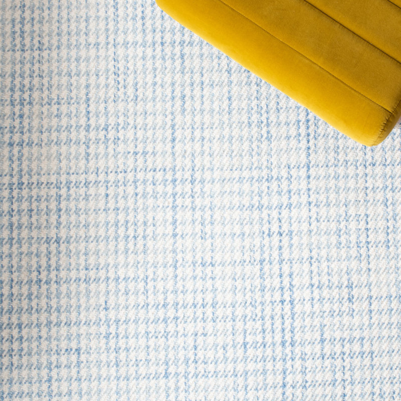 Tapis en laine et en coton tissé à la main Earie, Rectangle de 5 pi x 8 pi