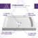 Titan Series 36" x 36" Double Threshold Shower Base