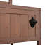 Banc de jardin avec évier, tablettes mobiles et ouvre-bouteille-714519941