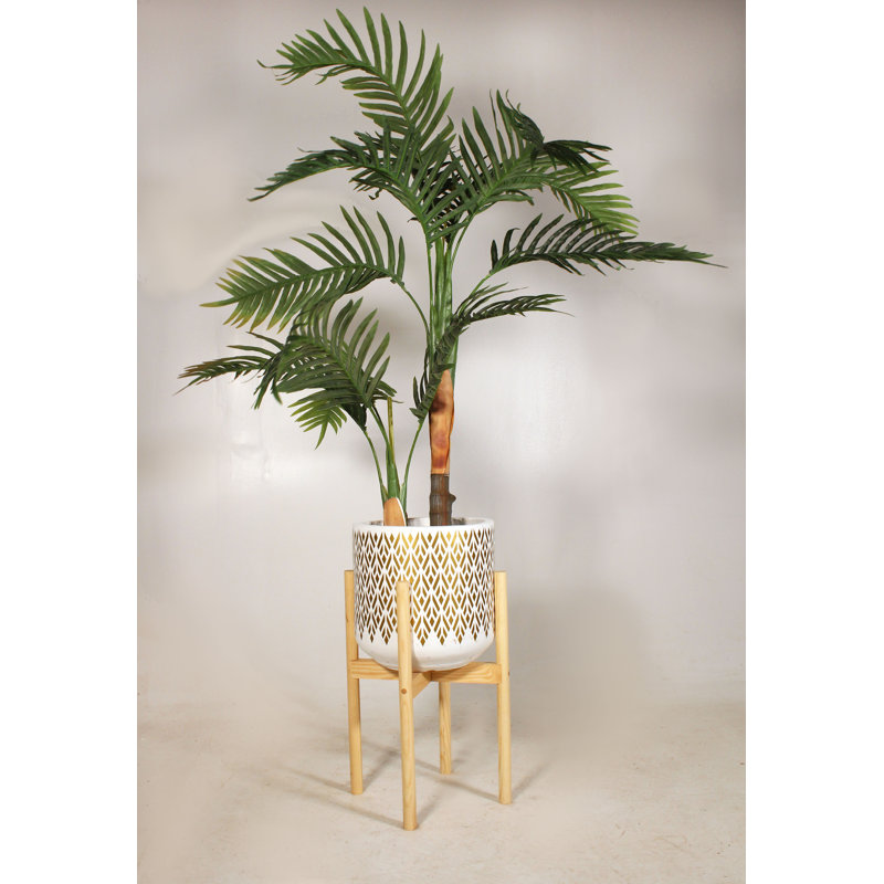Pot à fleurs en argile Ahmina, Hêtre naturel